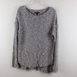 banana republic oversized knit sweater gray medium